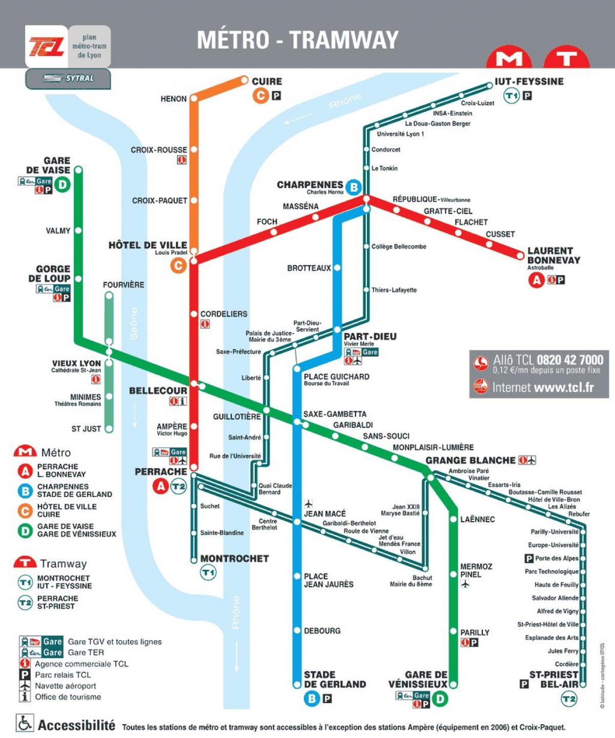 Lyon frans metro kat jeyografik